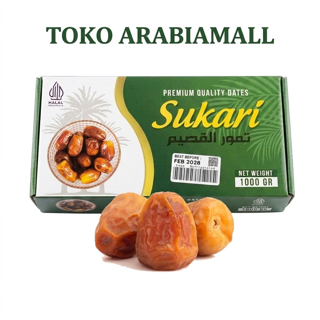PROMO KURMA SUKARI 1KG [ KEMASAN DUS ]