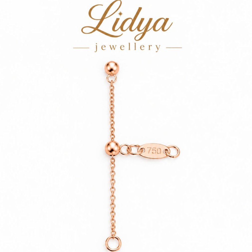 Rantai Serutan Titanium Untuk DIY Kalung Dan Gelang Satu Set Serutan Warna Rosegold