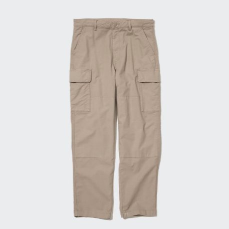 Preloved Uniqlo Utility Cargo Trousers Pria Beige Size. S