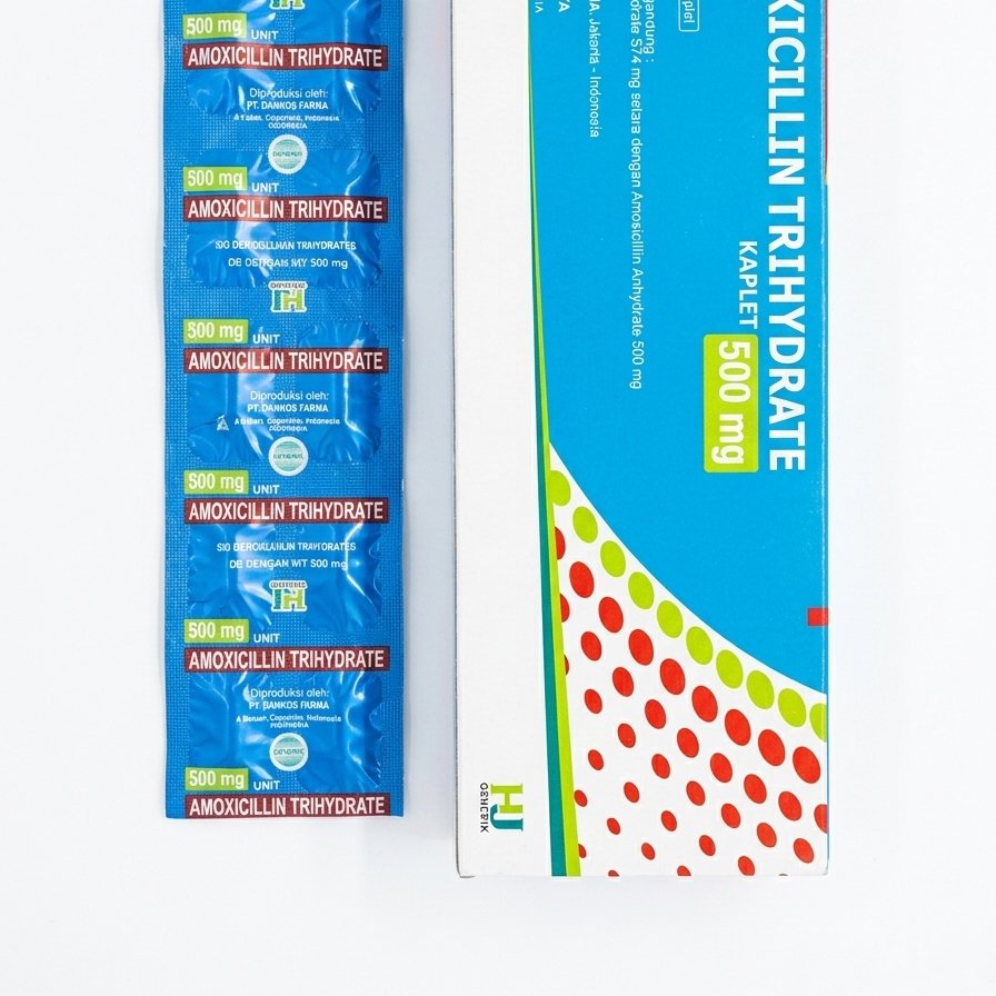 AMOXICILLIN GENERIK HJ 500 MG 1 STRIP @ 10 KAPLET