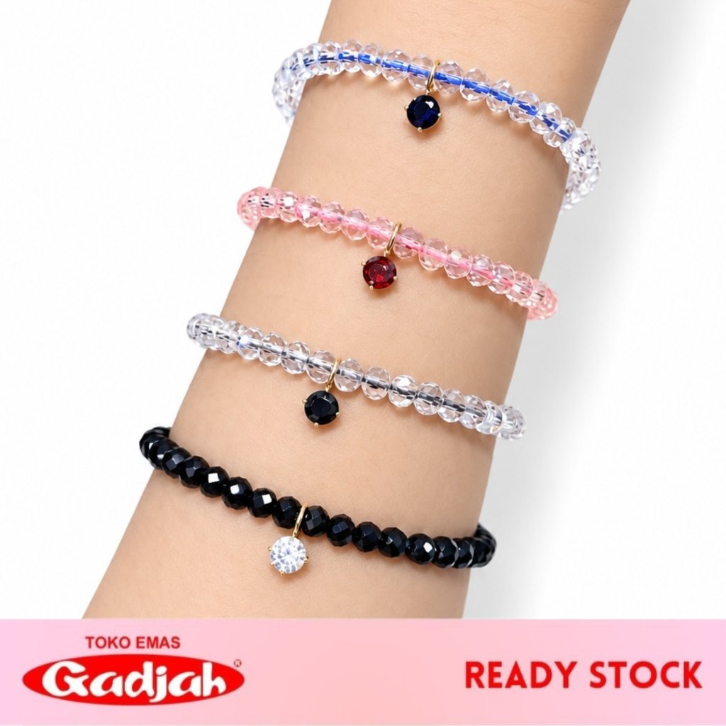 Gelang Tali Emas Kristal Minnie Solitaire Nagita - Toko Emas Gadjah