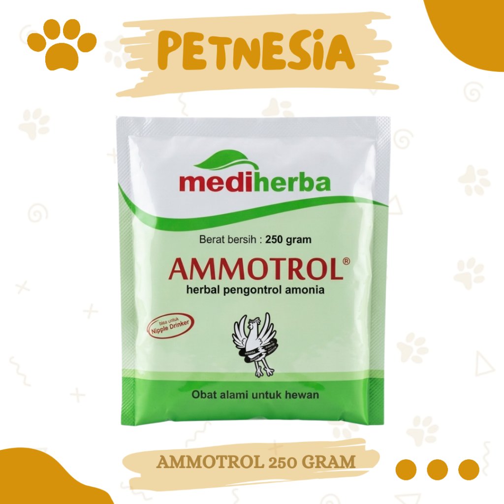 AMMOTROL 250 GRAM - Obat Herbal Penghilang Bau Kotoran Ayam Sapi Babi