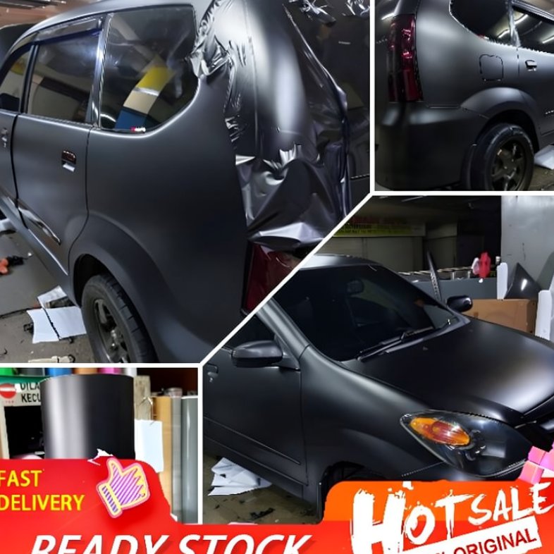 Stiker Skotlet Hitam Doff Oracal Lbr 126cm x 50cm  Untuk Mobil dan Motor