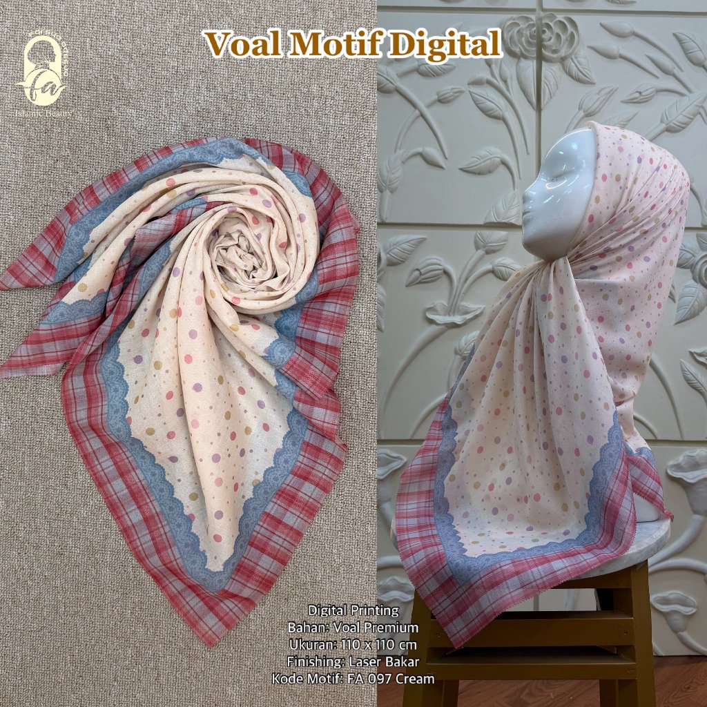 Farsya Adeeva - Voal Motif Digital LC FA 097