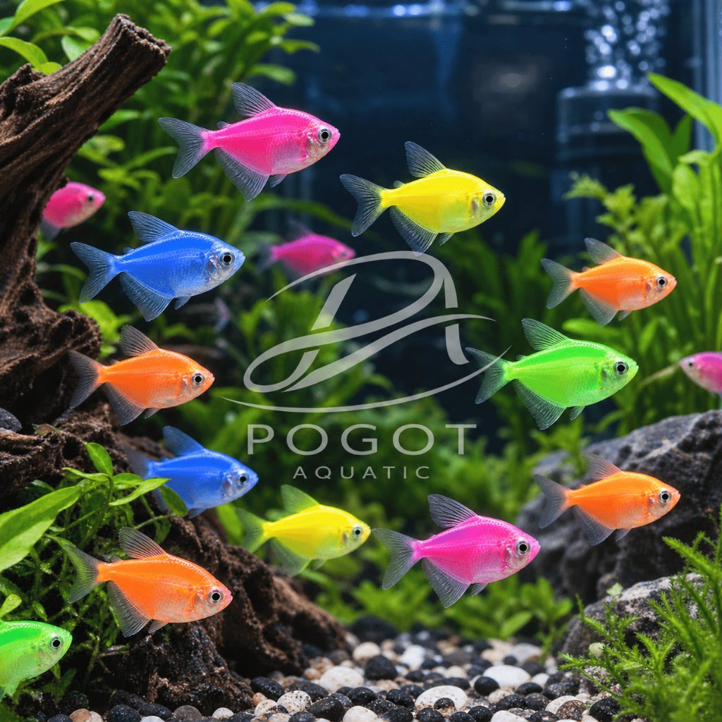 Promo hiasan aquarium glofish tetra warna warni murah