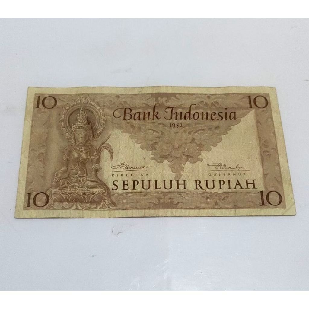 10 rupiah budaya 1952