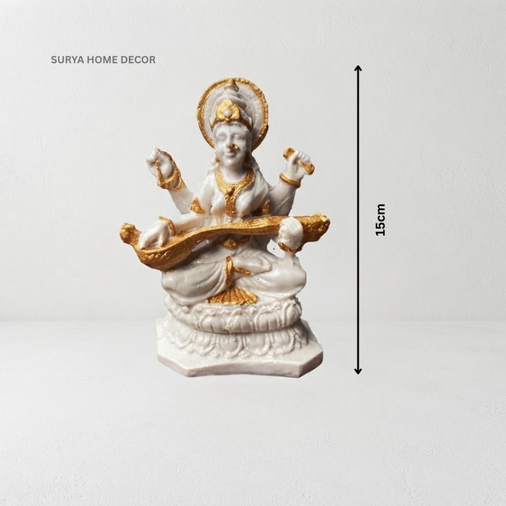 Patung Dewi Saraswati - Patung Dewi Hindu - Patung Hindu - Patung Dewa Dewi - Patung Bali - Dekorasi