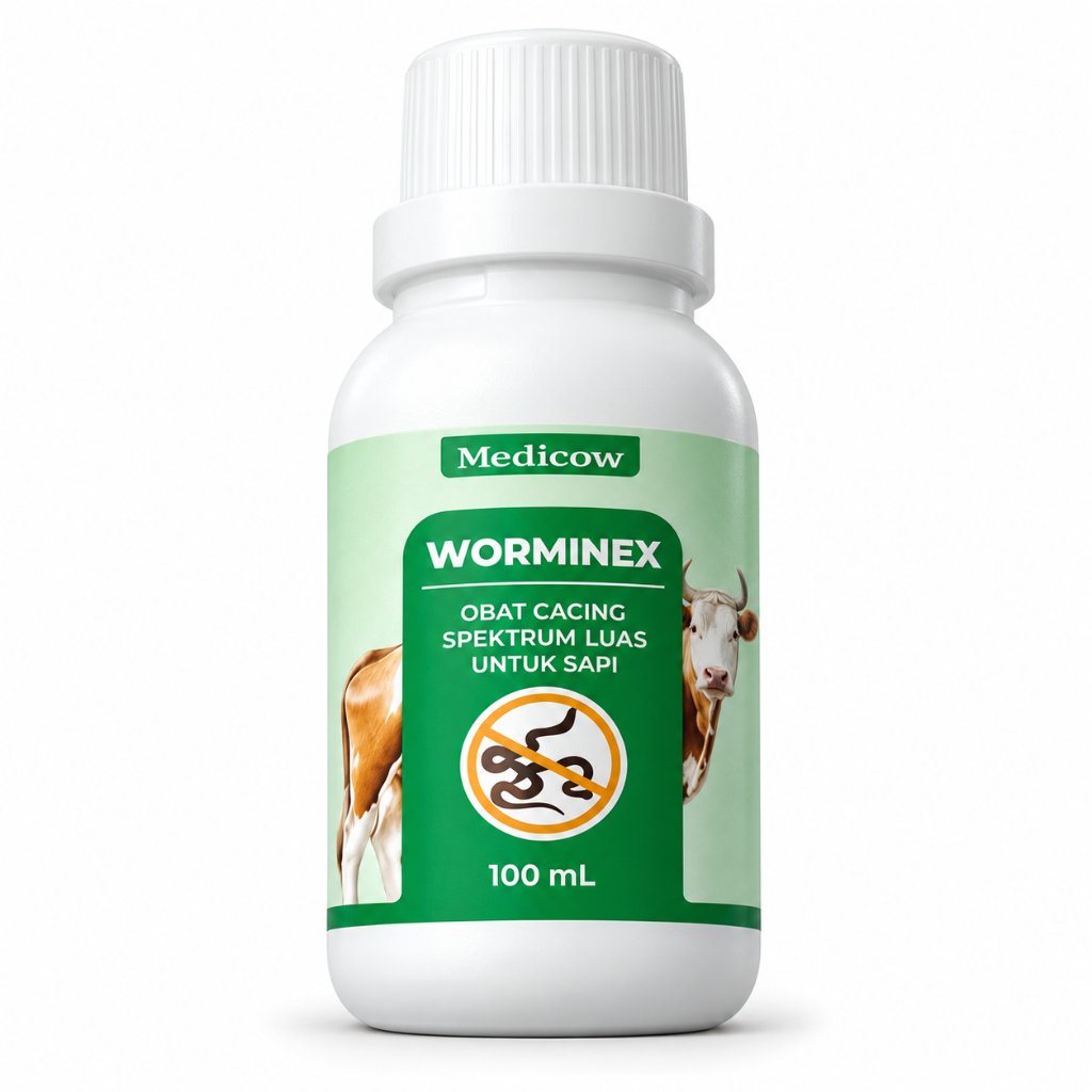Medicow Worminex Obat Cacing Sapi – Untuk Sapi Cacingan, Potong & Perah