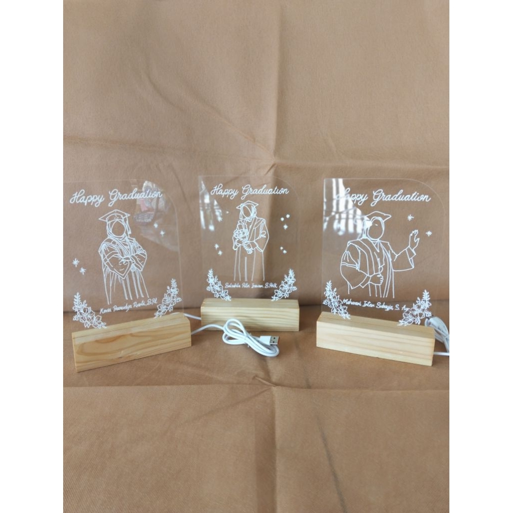 lampu tidur custom/ hadiah ulangtahun/ hadiah wisuda / hadiah anniversary/ hadiah valentine/ hadiah 
