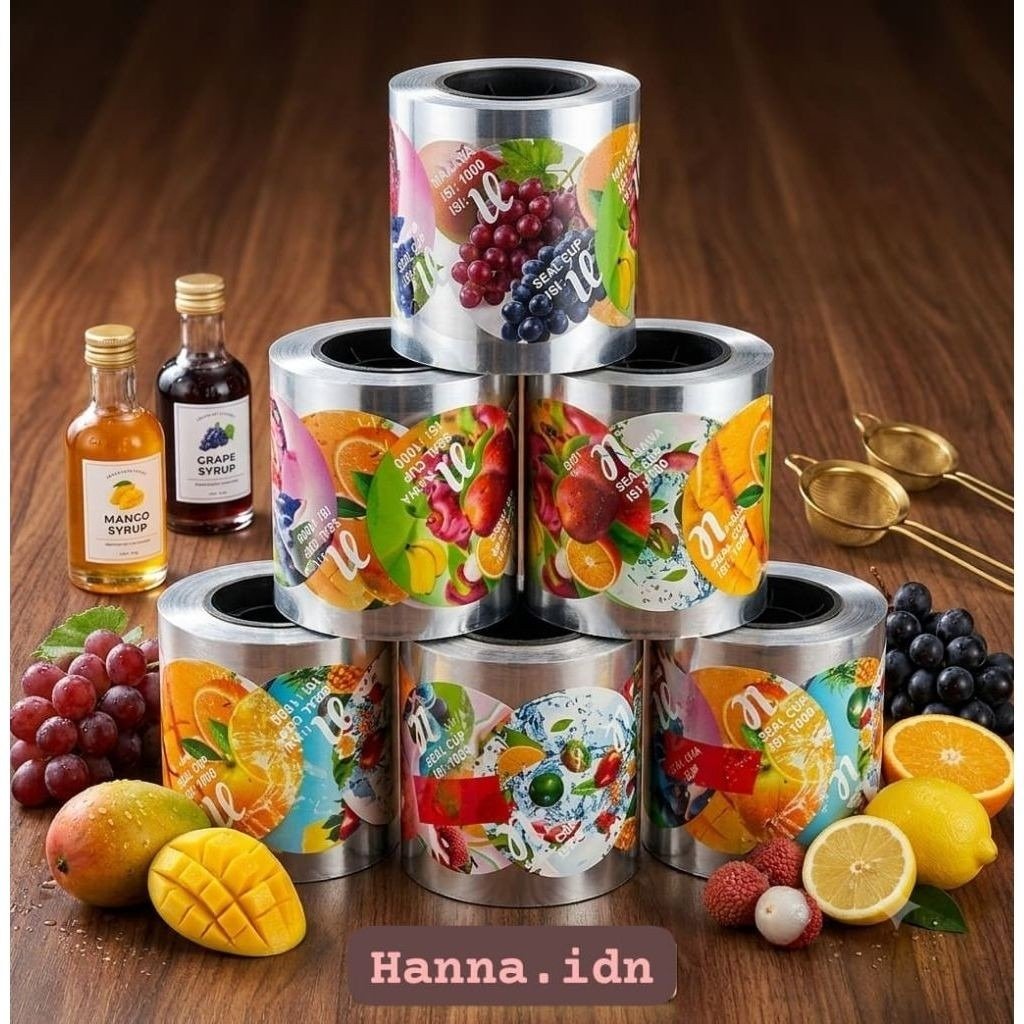 Plastik Penutup Cup Sealer Cup 1000 / Sealer Cup Polos / Sealer Cup Motif