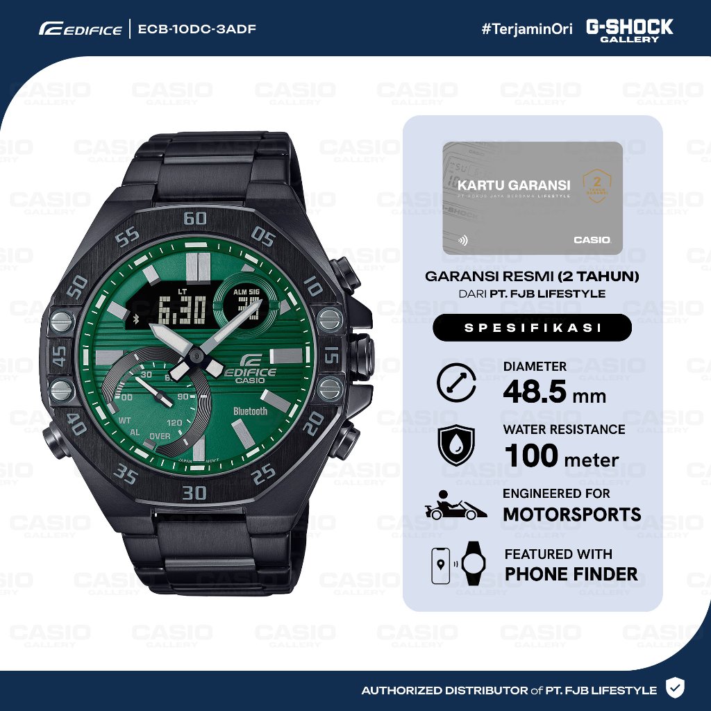 Casio Edifice Jam Tangan Original ECB-10DC-3ADF