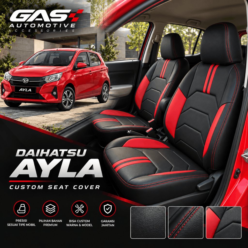 Sarung Jok Mobil Ayla, 2016-2026 (all type 2 baris)