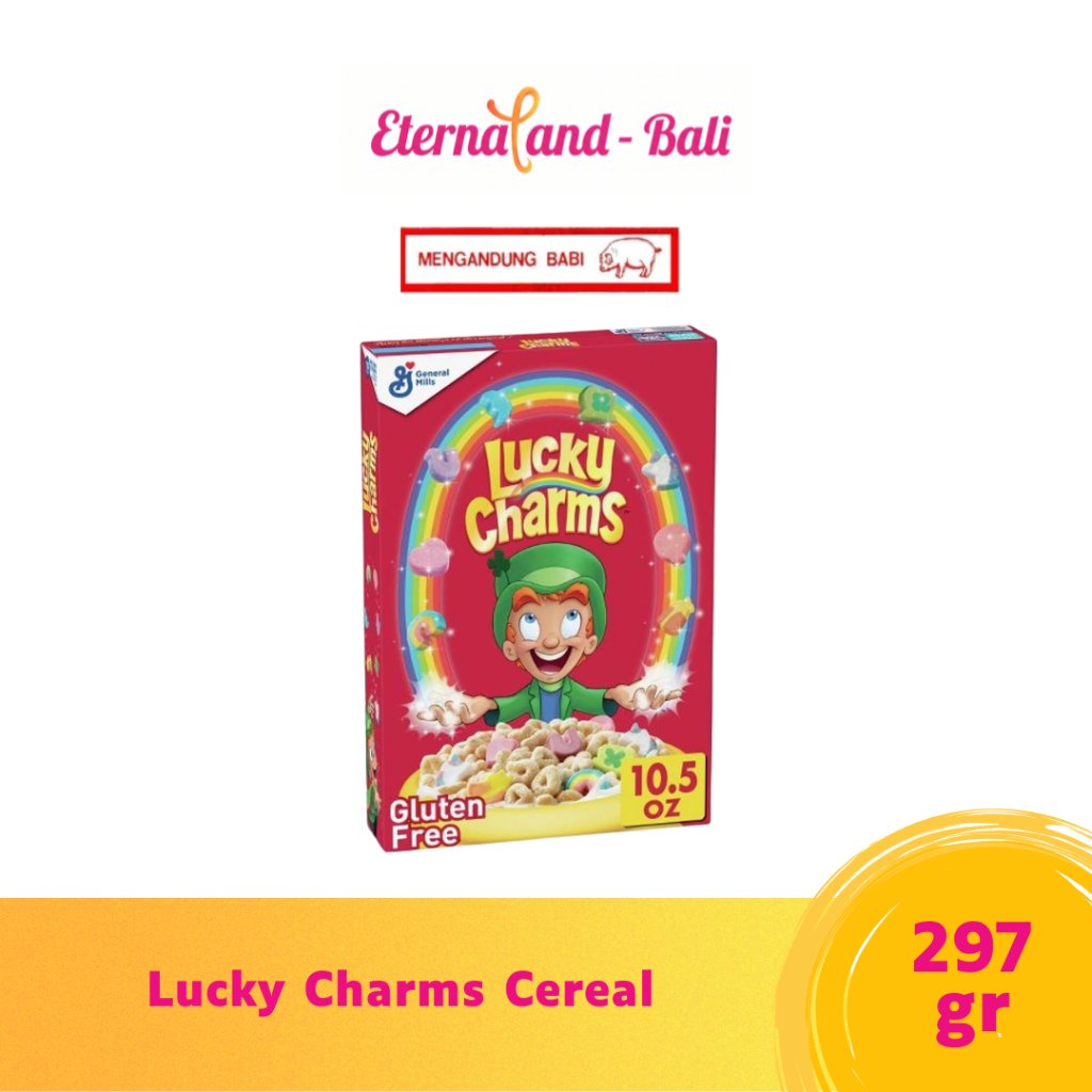 Lucky Charms Marshmallow Cereal 290gr - Sereal Gandum Marshmallow (Non-Halal / Mengandung B2)