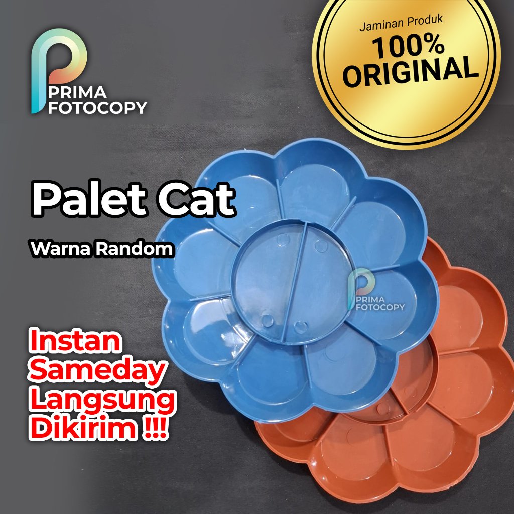 tempat cat air palet cat akrilik lukis wadah cat lukis