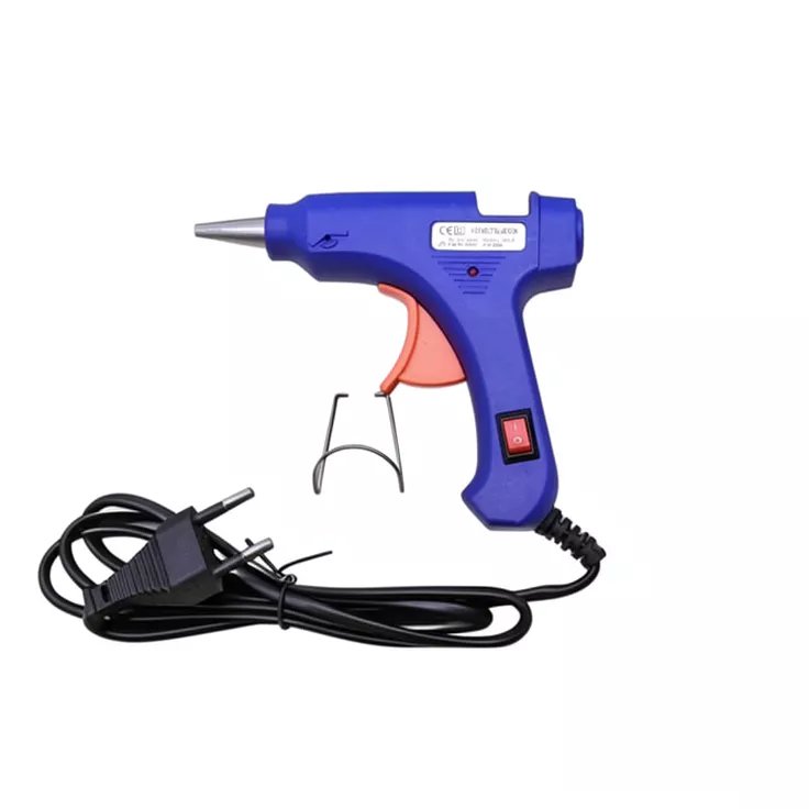 Alat Lem Tembak Pink 20 Watt dengan Saklar On-Off dan Dudukan Pistol Lem