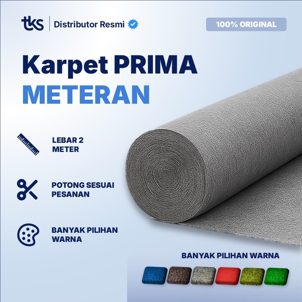 Karpet Bludru Polos PRIMA Meteran (Lebar 2m) / Karpet Mushola / Karpet Lantai / Karpet Panggung