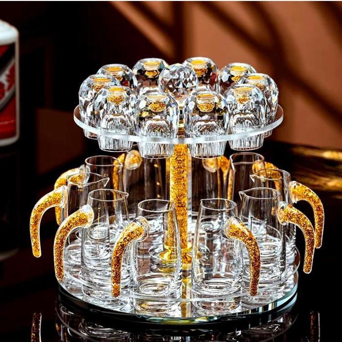 AD _ Alluea Gold Wine Glass set 21pcs