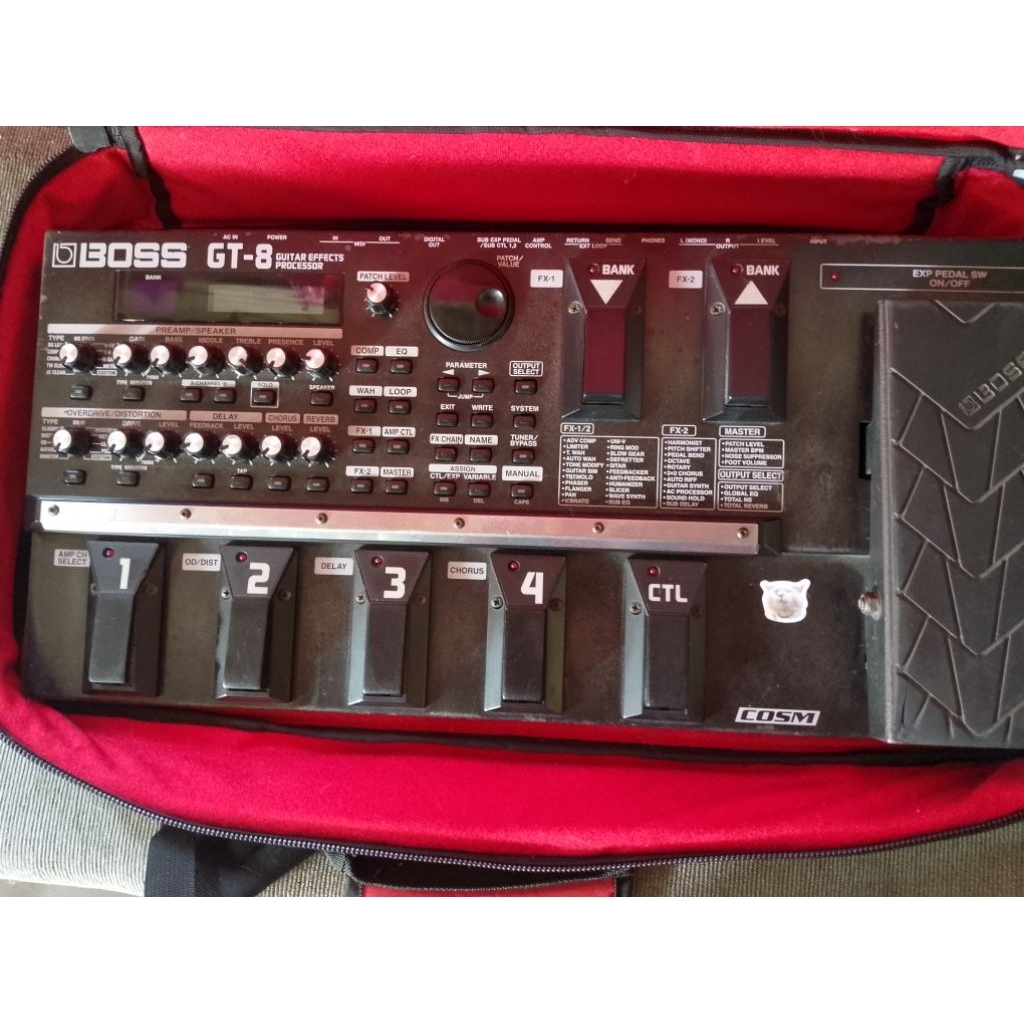 efek gitar boss gt8 / efek boss gt 8