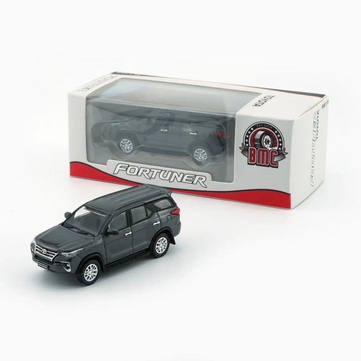 BMC Toyota Fortuner 2018 Dark Grey Silver Diecast 1/64