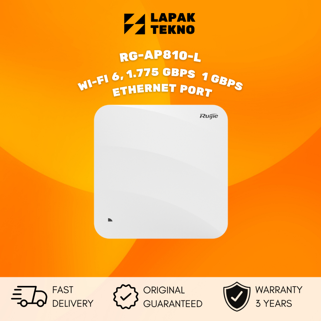 RUIJIE REYEE RG-AP810-L Wi-Fi 6 Dual-Radio 1.775 Gbps Indoor Access Point