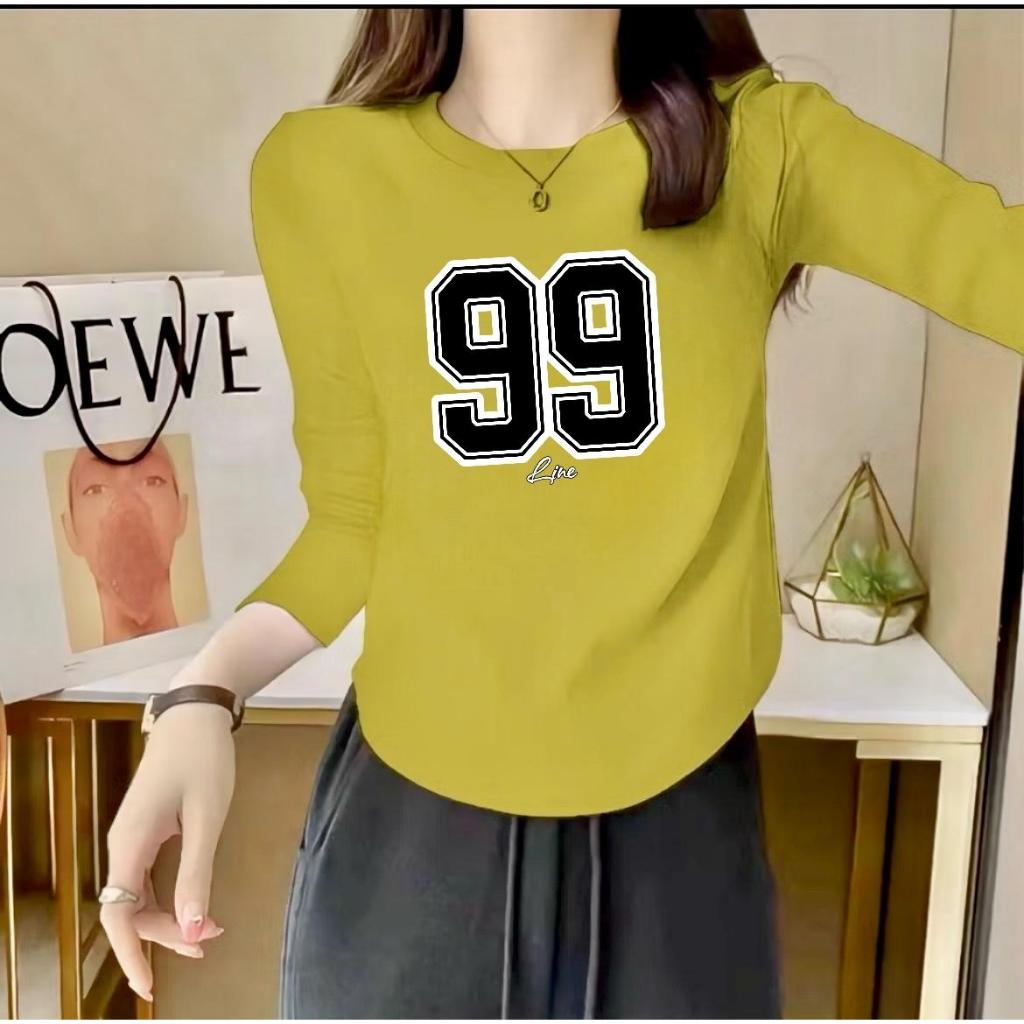 KAOS OBLONG OVAL WANITA SPANDEK KASUAL MODEL OVAL LENGAN PANJANG TSHIRT DISTRO PRINTING