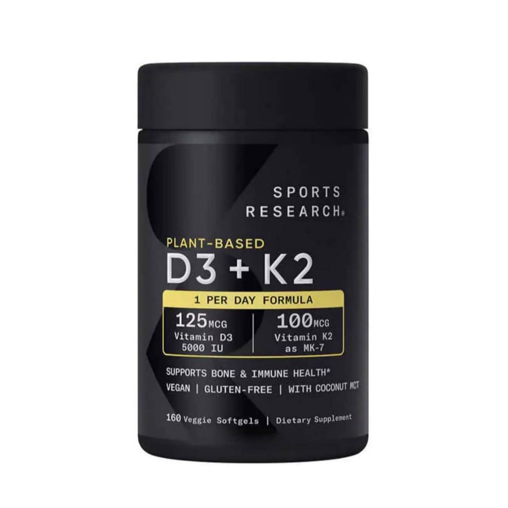 SPORT RESEARCH D3 +K2 with Coconut Oil isi 160 softgels