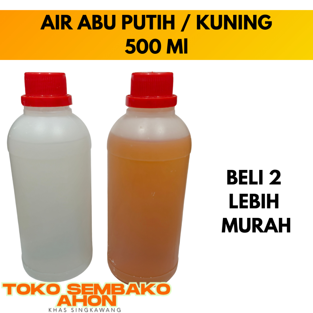 

air abu / lye water untuk masak mie / bacang / kue cang dll - 500ml kwetjang / Lye Water 500ml / Air Kie / Air Abu Kue Bacang