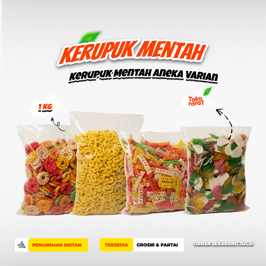 

Kerupuk Mentah Krupuk Seblak mentah 1Kg