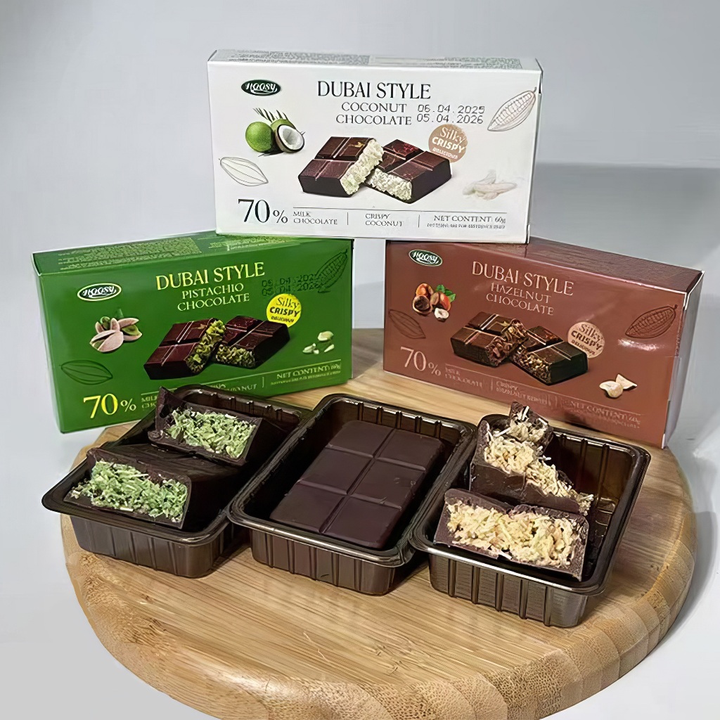 

Camilan Rasa Dubai Lapis Coklat Hazelnut Lumer Dan Renyah Tanpa Lemak Trans