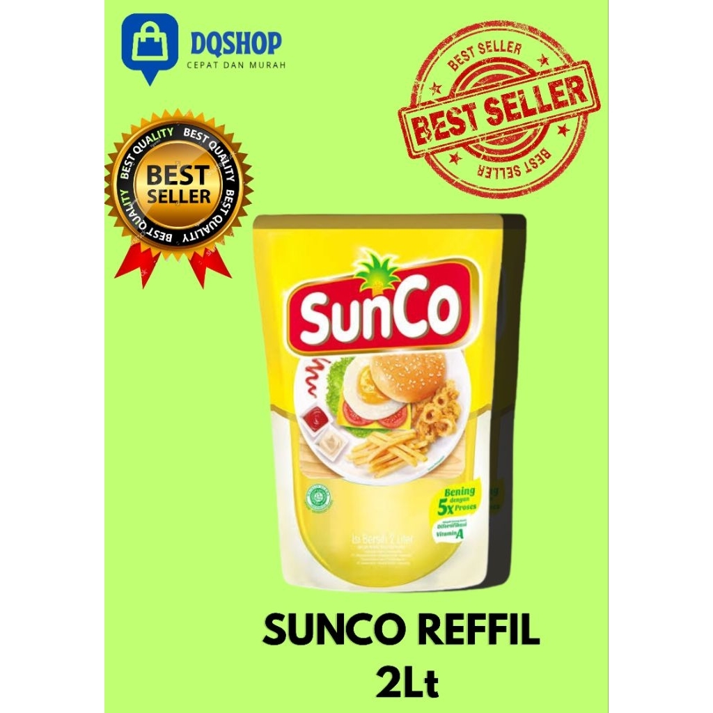 

Minyak Goreng Sunco Reffil 2Liter -Minyak goreng sunco-minyak goreng murah-minyak sunco