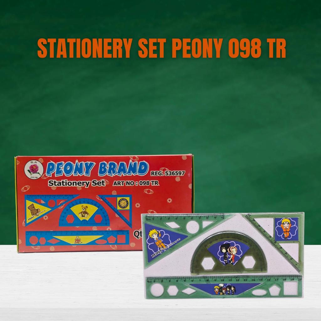 

Penggaris Set Stationary Set Peony 098 TR 1 Kotak 24 PCS