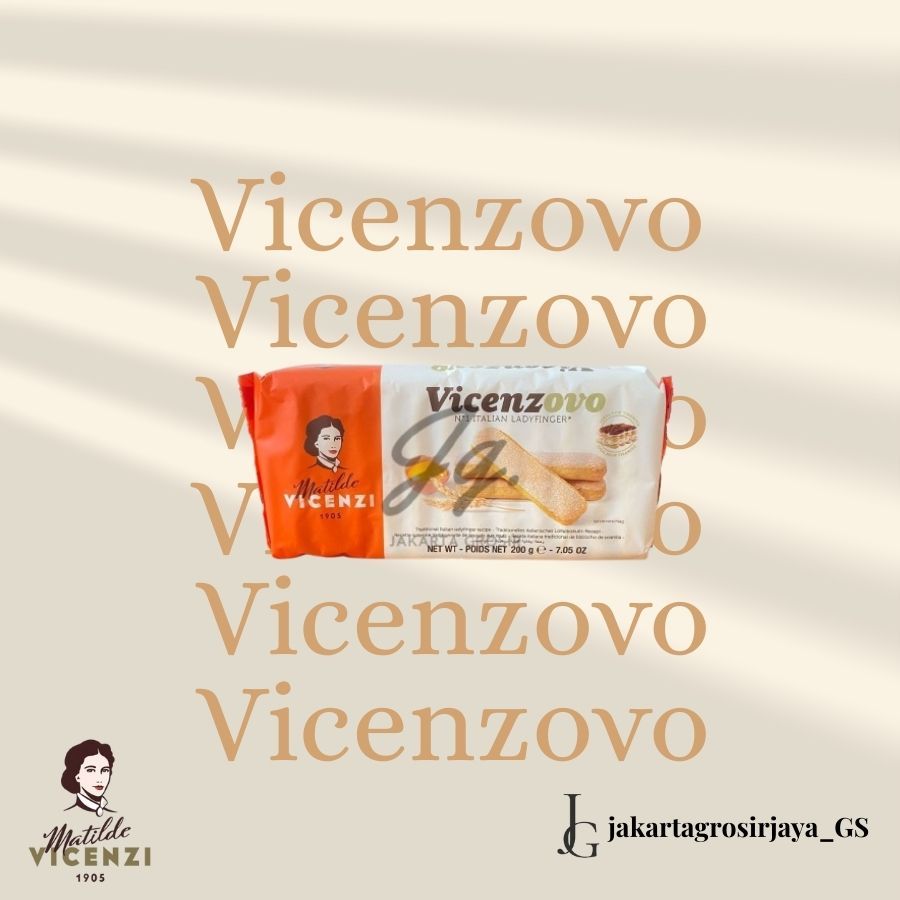 

Vicenzovo Biskuit Tiramisu | Biskuit Ladys Finger Vicenzovo 200 gr