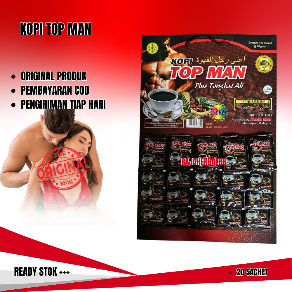 

Kopi Papan Topman Original Isi 20 Sachet