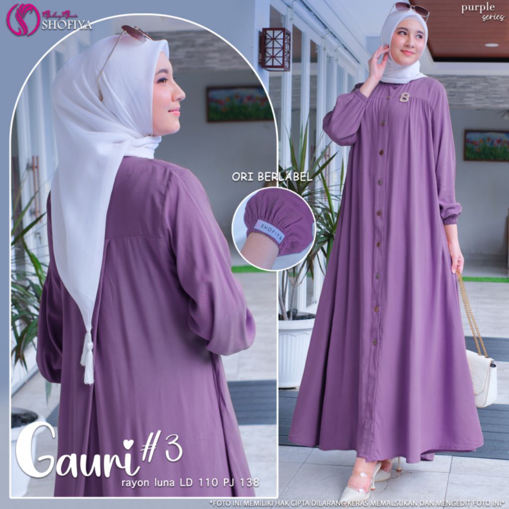 GAURI DRESS POLOS RAYON TWILL PREMIUM by SHOFIYA GGS