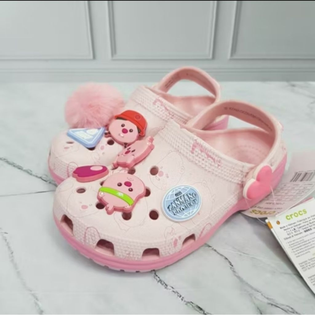 SANDAL CROCS ANAK DAN DEWASA LOOPY ZANMAG /SANDAL CROCS / SEPATU SANDAL CROCS / FREE JIBITZ