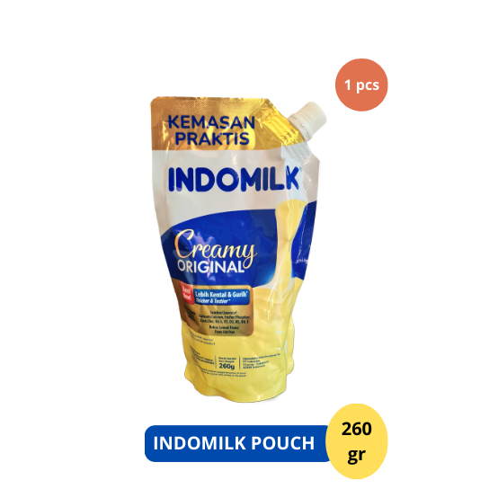 

TOKO BITAKU - KODE A || INDOMILK - Indomilk Creamy Original Susu 260G / 260 gr