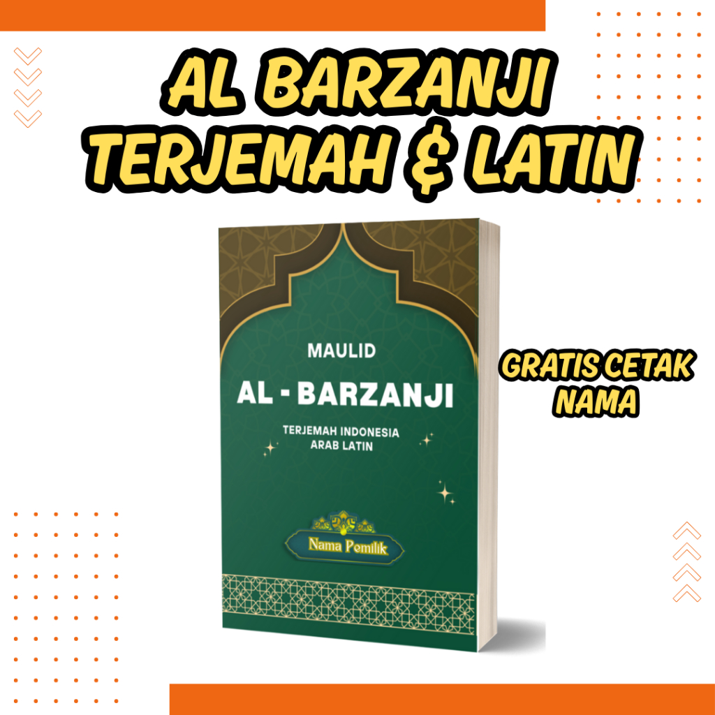 Maulid Al Barzanji Terjemah Dan Latin Custom Nama