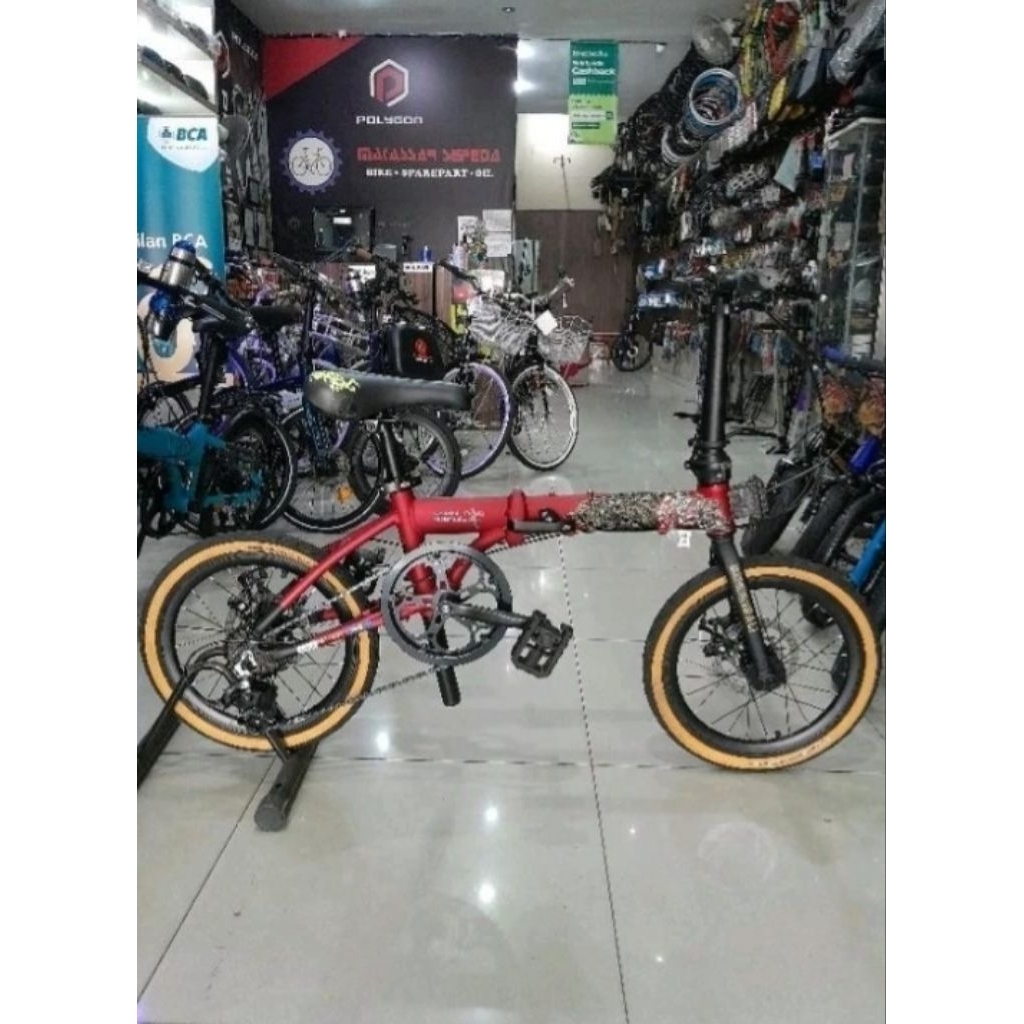Sepeda Lipat Element Foldx Xlite Edisi Bali 8 Speed