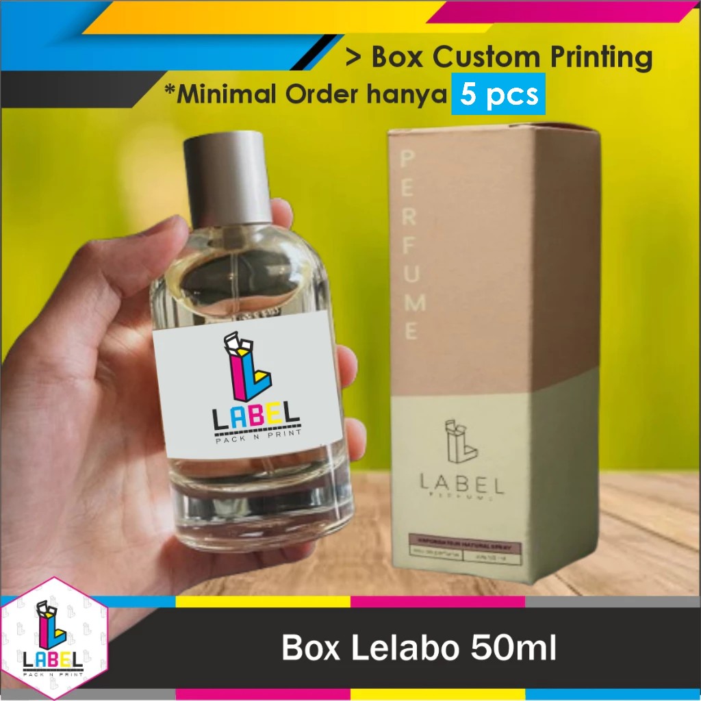 

Dus Packaging / Box Parfum lelabo 50ml Custom Desain 4,5x4,5x10,7 cm - Full Print