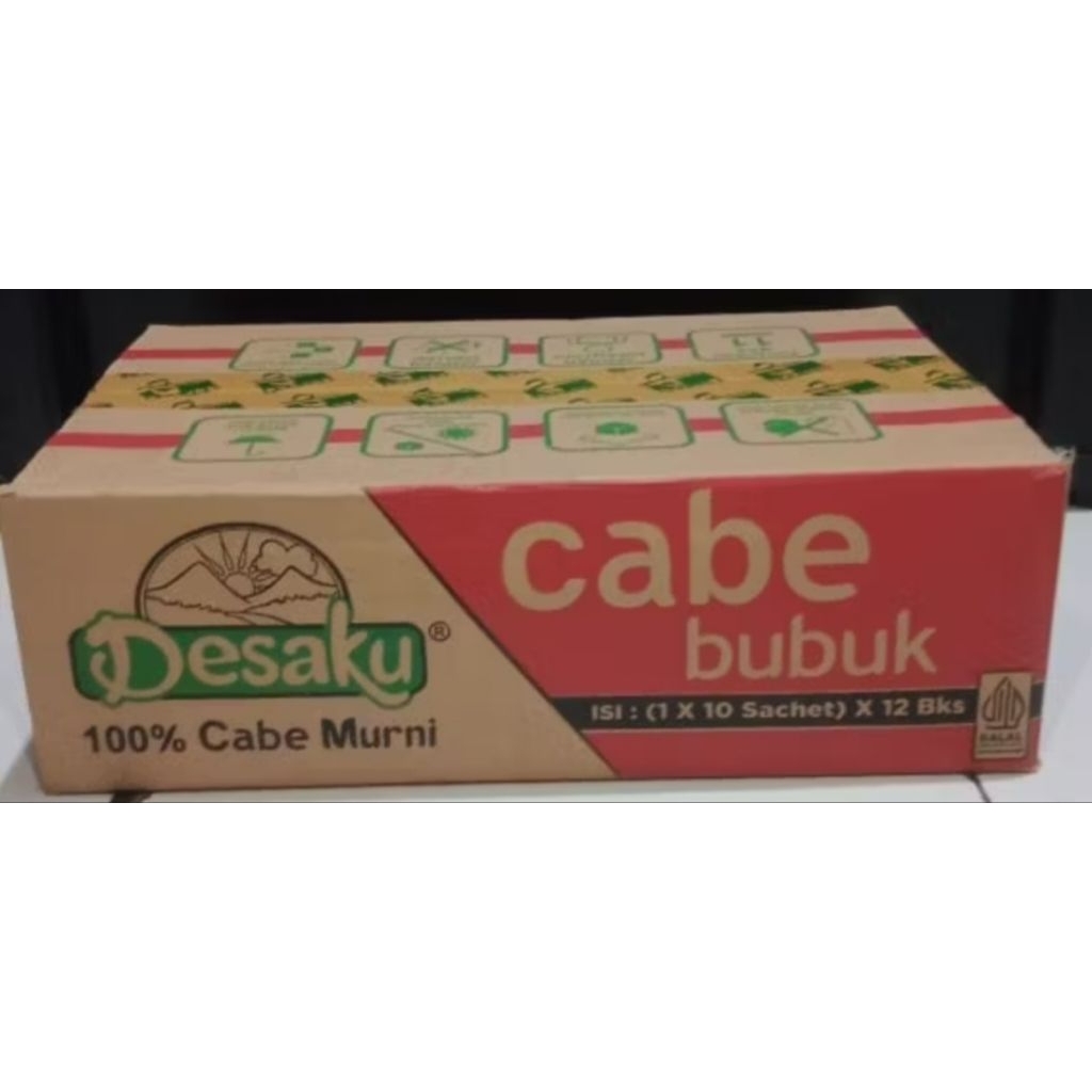 

Desaku cabe bubuk 1 pak isi 10 sachet