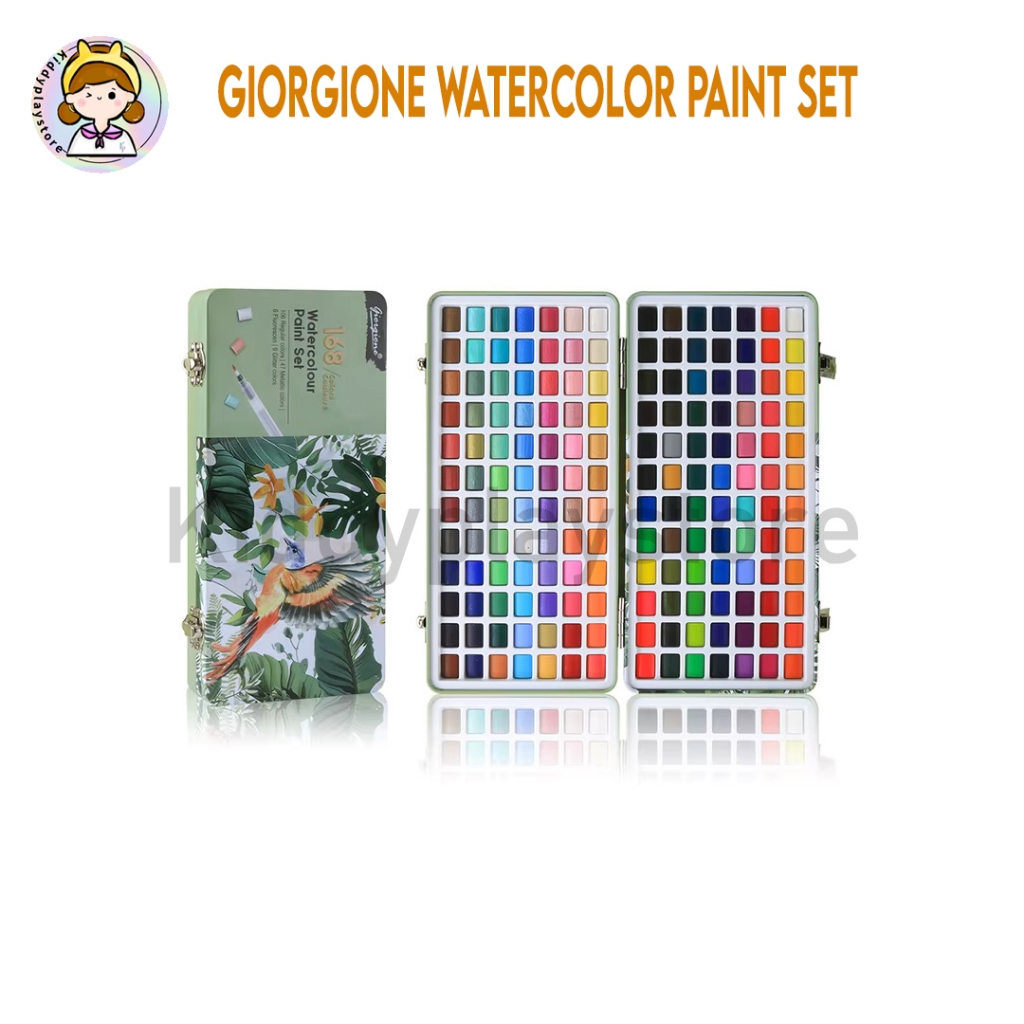 

Giorgione Watercolor Paint Set/ Paket Cat Air 50/72/90/100/128/168 Warna G-WC