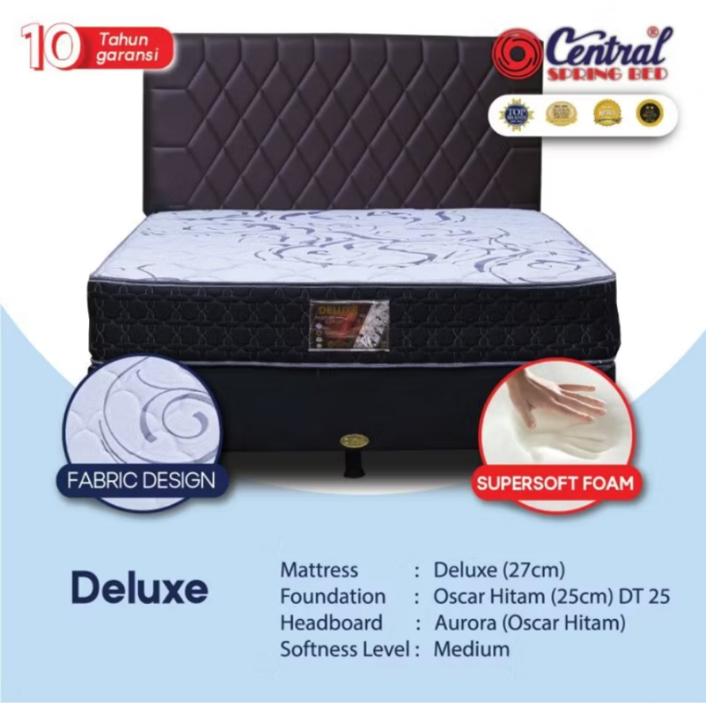 Bed Set Central Springbed kasur Deluxe Zest