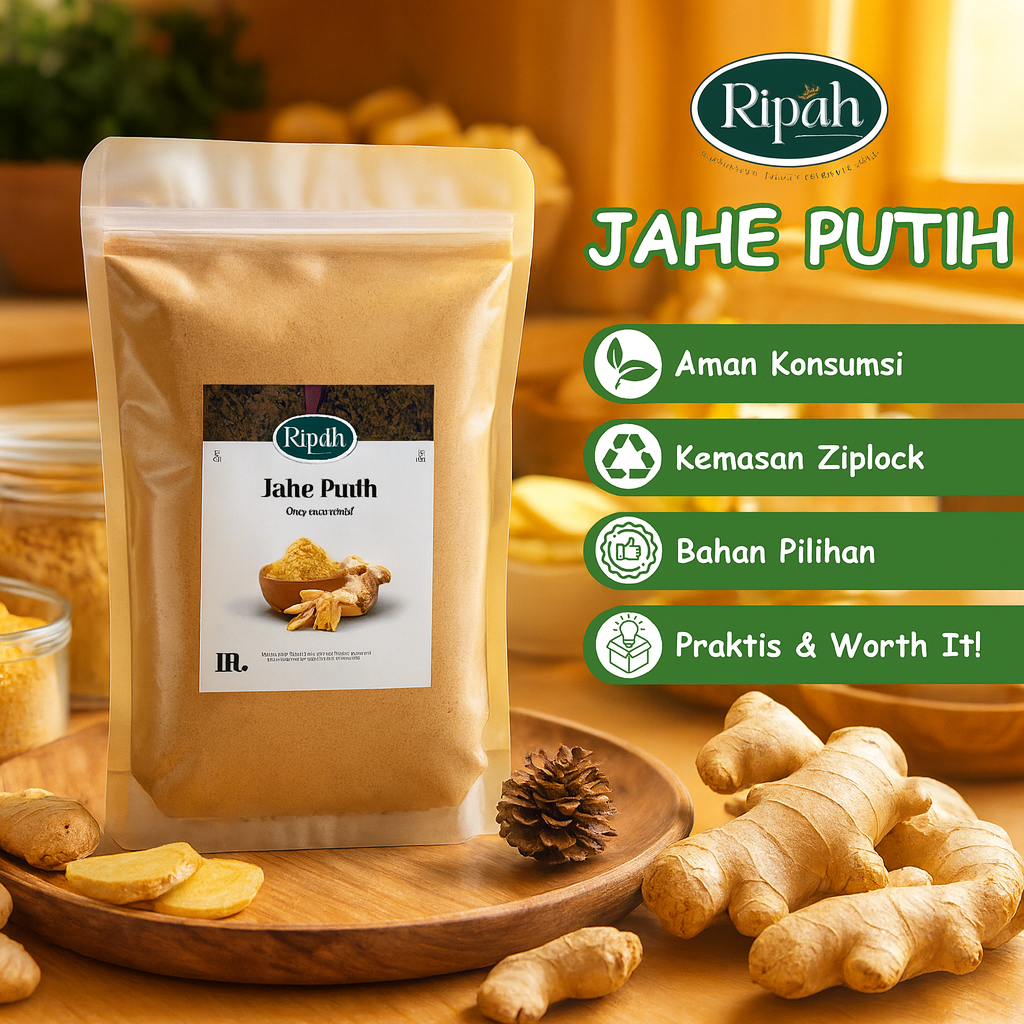 

40gr Jahe Putih Bubuk Murni / Ground Ginger / Rempah / RipahRempah PREMIUM QUALITY