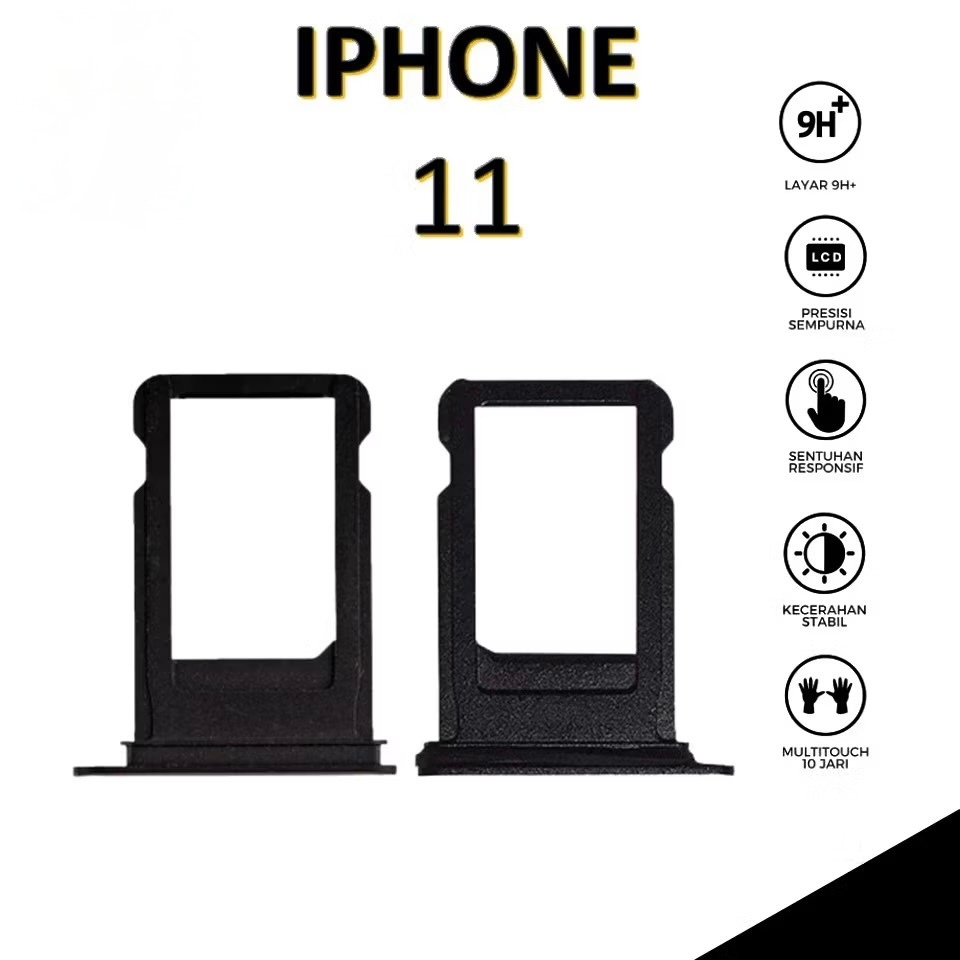 SIMTRAY SIMLOCK TEMPAT KARTU SIMCARD IPHONE 11 SINGLE SIM DUAL SIM / SIM TRAY IPHONE 11