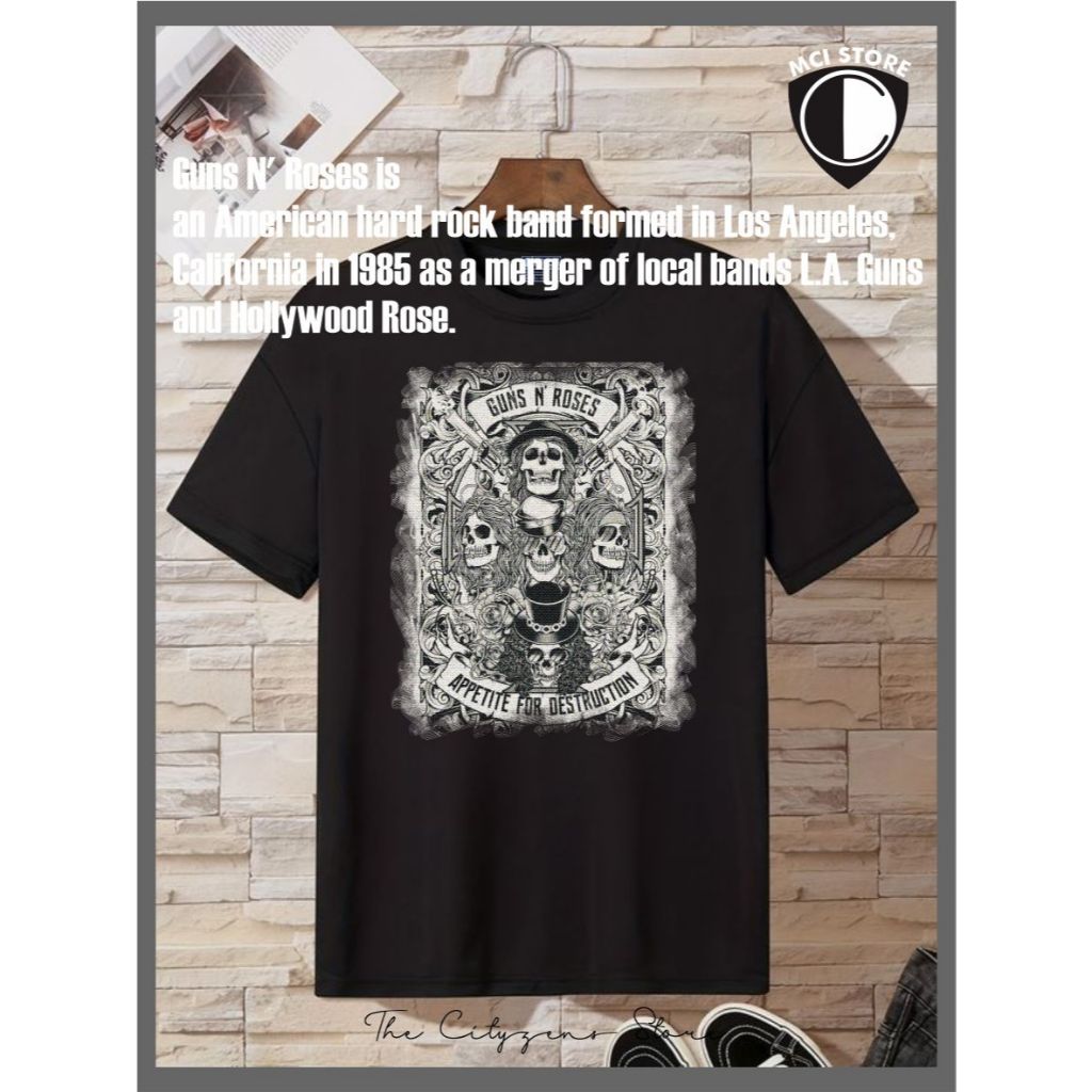 Kaos Guns n Roses Eps. 12 Pria/Wanita