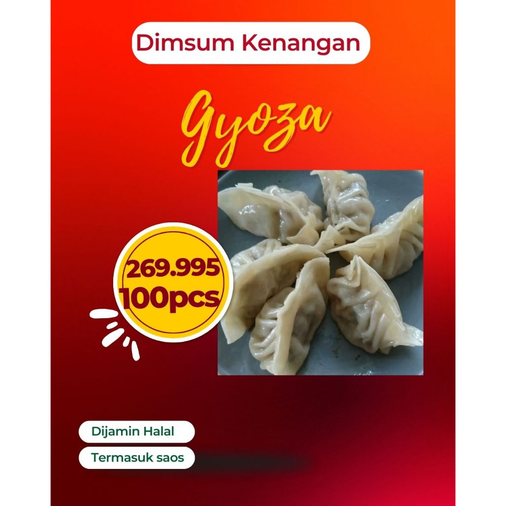 

Dimsum Gyoza 100 pcs Dimsum Ayam Halal Premium Dimsum Kenangan