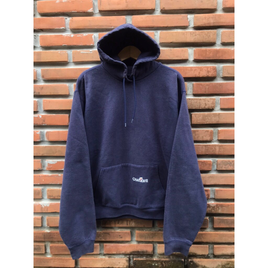 Hoddie Carhartt Vintage 90s Blank Navy