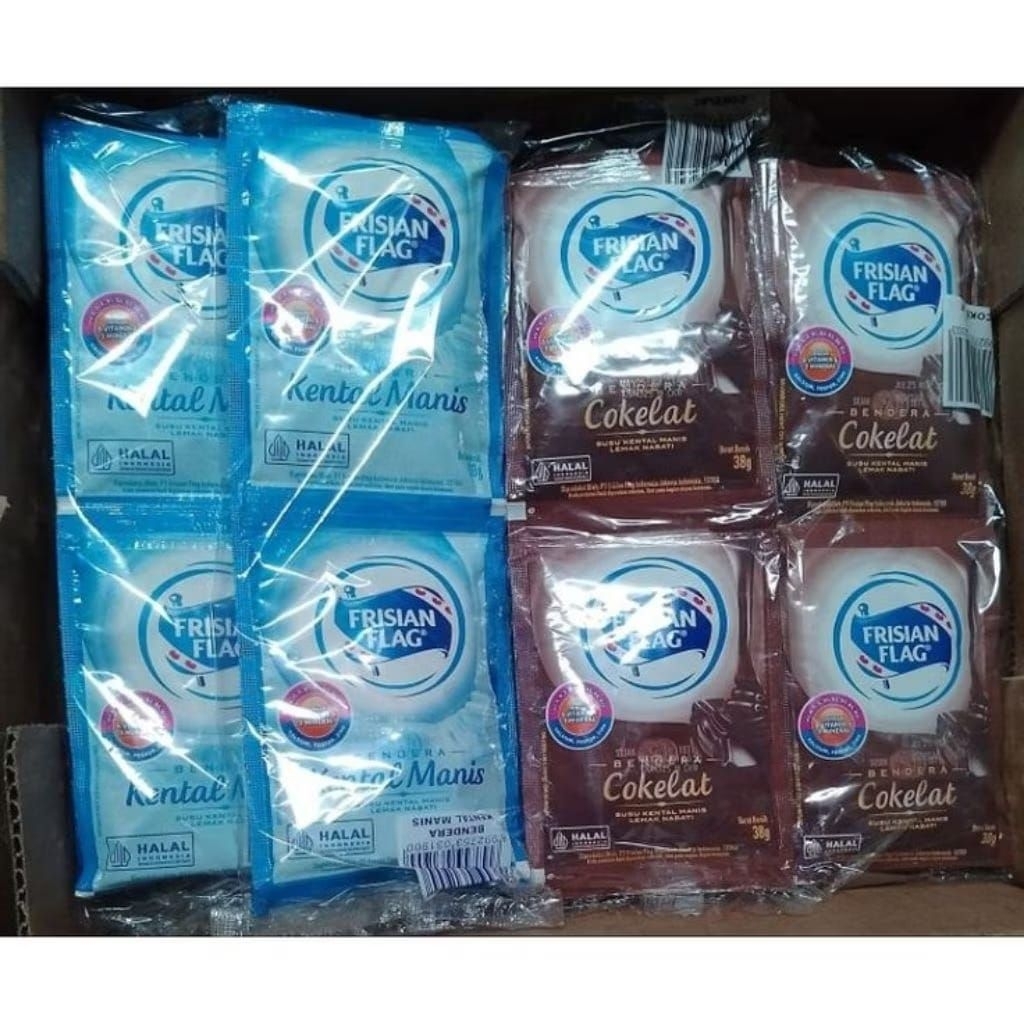 

susu bendera Frisian Flag skm 1 renteng isi 6