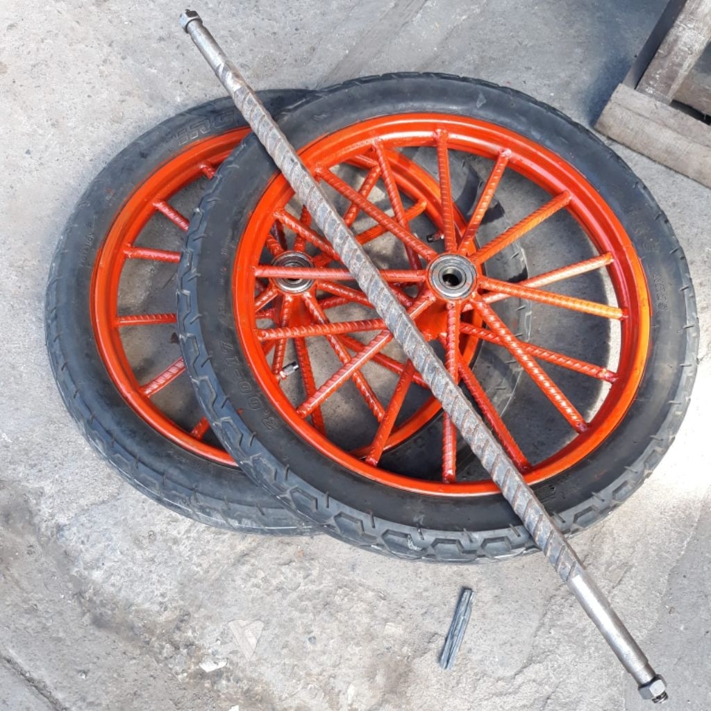 Roda Gerobak Ring 17 inch Ruji Besi Roda Gerobak 17 inch