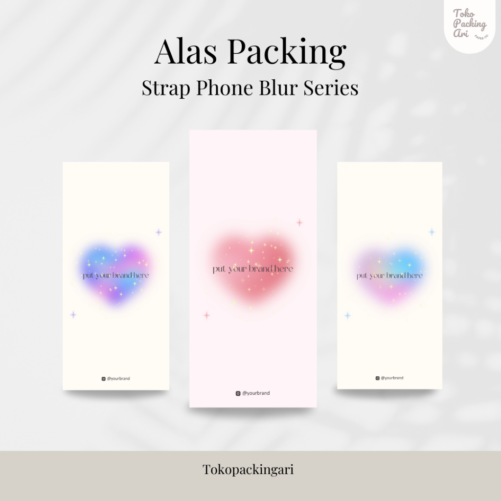 

Alas Packing | Strap Phone Blur Glitter Series | Paper Aksesoris | FREE PLASTIK | Kertas Dudukan | Cute Paper | Alas Packaging